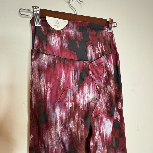 Offline by Aerie Real Me High Waisted Lace-Up Leggings Medium Cabin Fever NWT - Picture 6 of 8